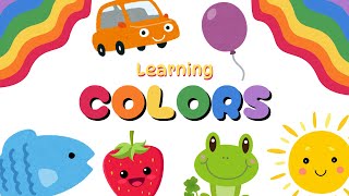 Learning Colors For Kids | English Colors Names For Toddlers With Flashcards