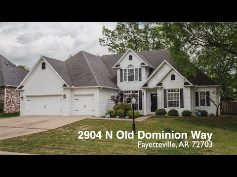2904 N Old Dominion Way, Fayetteville, AR home video tour