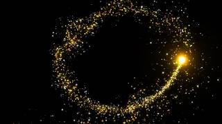 Golden Particles Video Effect Source - No Copyright Video