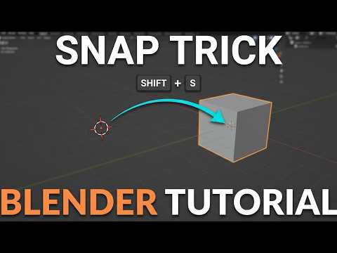 How to Snap 3D Cursor to Selected in Blender