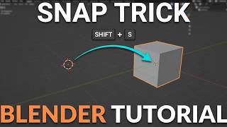 How to Snap 3D Cursor to Selected in Blender