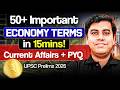 All Important Economy Keywords in 1 Video! 50+ Terms Decoded | UPSC Prelims 2026