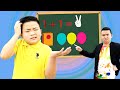 Alex and Eric Pretend Play School at Home | Funny Kids Video with Education for Kids