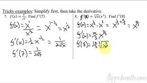 Calculus AB/BC – 2.5 Applying the Power Rule