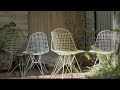 Wire Chairs by Charles &amp; Ray Eames, produced by Vitra