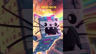 Nyan Cat vs Doge.Rainbow beam meets crypto rasengan.The Lego space war continues 🌈🪙