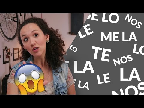 Vídeo: Em espanhol pronomes de objetos indiretos?