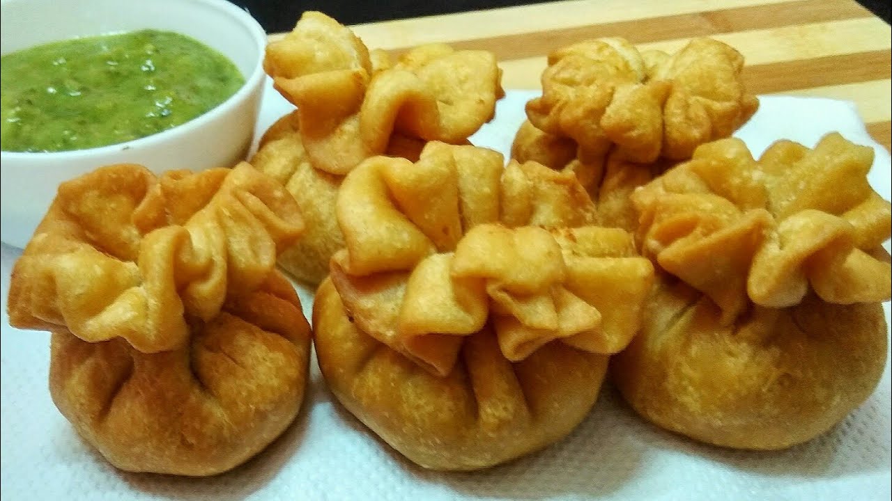 આલૂ-મટર પોટલી સમોસા