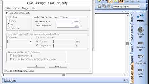 PRO/II Unit Operations – Simple Heat Exchanger Part 2