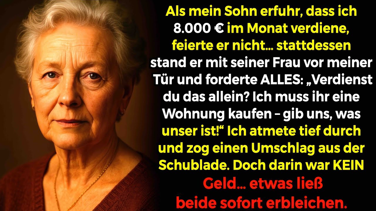 Mein Fauler Sohn erfuhr mein Gehalt. statt sich zu freuen, brachte Schwiegertochter – und dann…