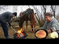 Grandpa and Grandma's Fascinating Journey | Outdoor Bread Baking | Grilled potato and chicken