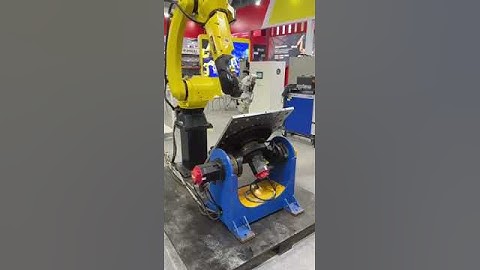 How Fanuc robot working with  2 axis  servo welding positioner