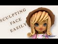 Come modellare un viso in porcellana fredda//how to make face