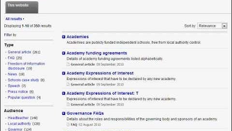 Adding faceted search to your website