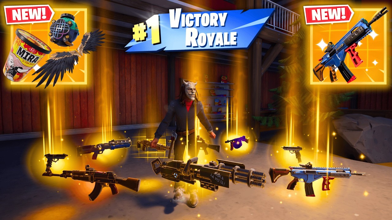 ALL MYTHIC AND EXOTIC GUNS IN FORTNITE (NEW! Fortnite Chapter 7 Season 1)