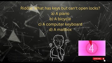 Fun Riddle for Kids: What Has Keys But Can