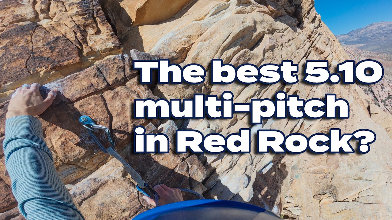 Climbing Unimpeachable Groping (5.10b/c) - Red Red Canyon, NV