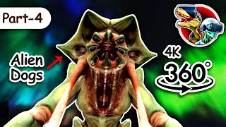 Horror Alien Dogs with Thrilling VR Experience : Alien Story 2  | 360 video 4K