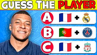 Guess The Country + New Club of Each Football Player 2024🏆⚽   Ronaldo, Messi, Haaland, Bellingham