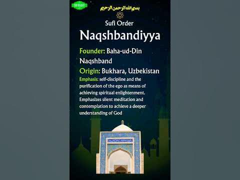 Sufi Order Facts Naqshbandiyya sufism sufi islam tasawuf YouTube