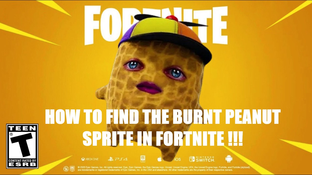 HOW TO FIND THE BURNT PEANUT SPRITE FORTNITE CHAPTER 7 SEASON 3
