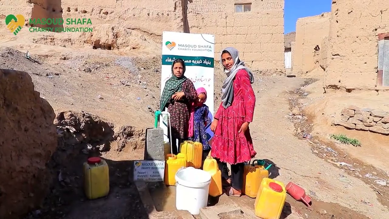 Inauguration of a well in Kalakan district, Aqa Sara village, by the Masoud Shafa Charity foundation