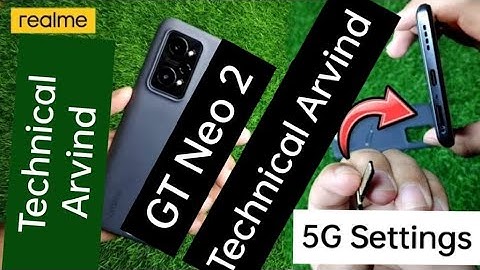 Technical Arvind Realme gt neo 2 4G 5G Network Settings Hidden Features sim 1 and 2 tips and tricks