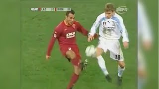 Cafú vs Pavel Nedved - sombrero en el clásico Roma vs Lazio