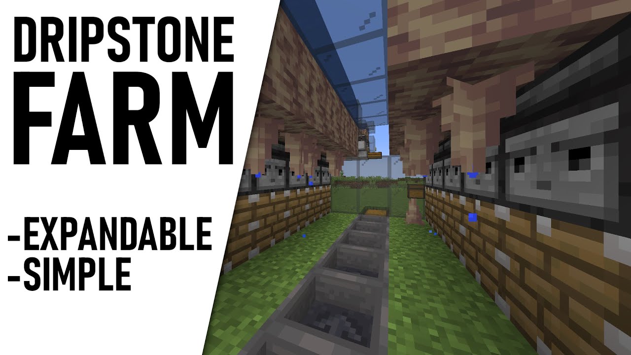 Minecraft Dripstone Farm 1.17 - Tutorial