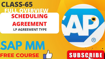 Scheduling Agreement IN SAP MM | SAP Scheduling Agreement Schedule Lines |#learnwithanshuman #sapmm