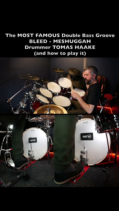 How to Play BLEED by MESSHUGAH on drums. Tomas Haake is a god!