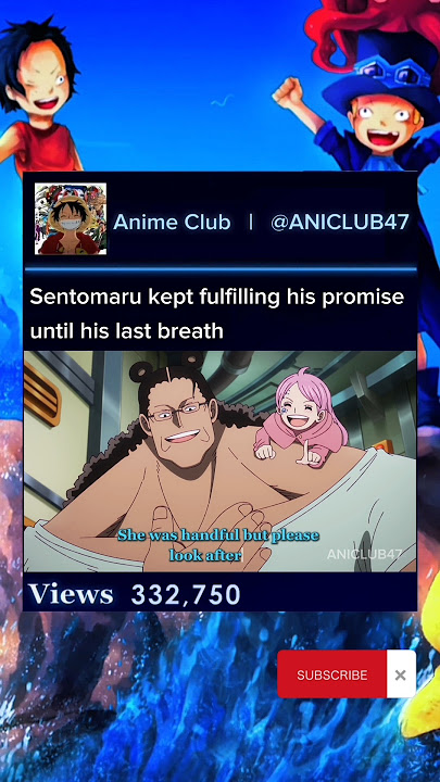 Sentomaru kept his promise  #onepiece #kuma #sentomaru