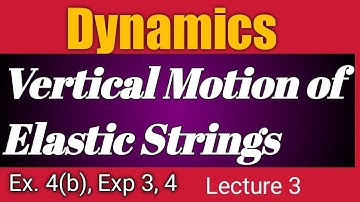 Dynamics for B.Sc & B.Sc B.Ed in Hindi ll Vertical Motion of Elastic String II Lecture 3