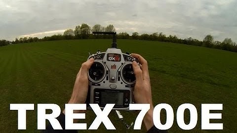 TREX 700E - First flight of 2014
