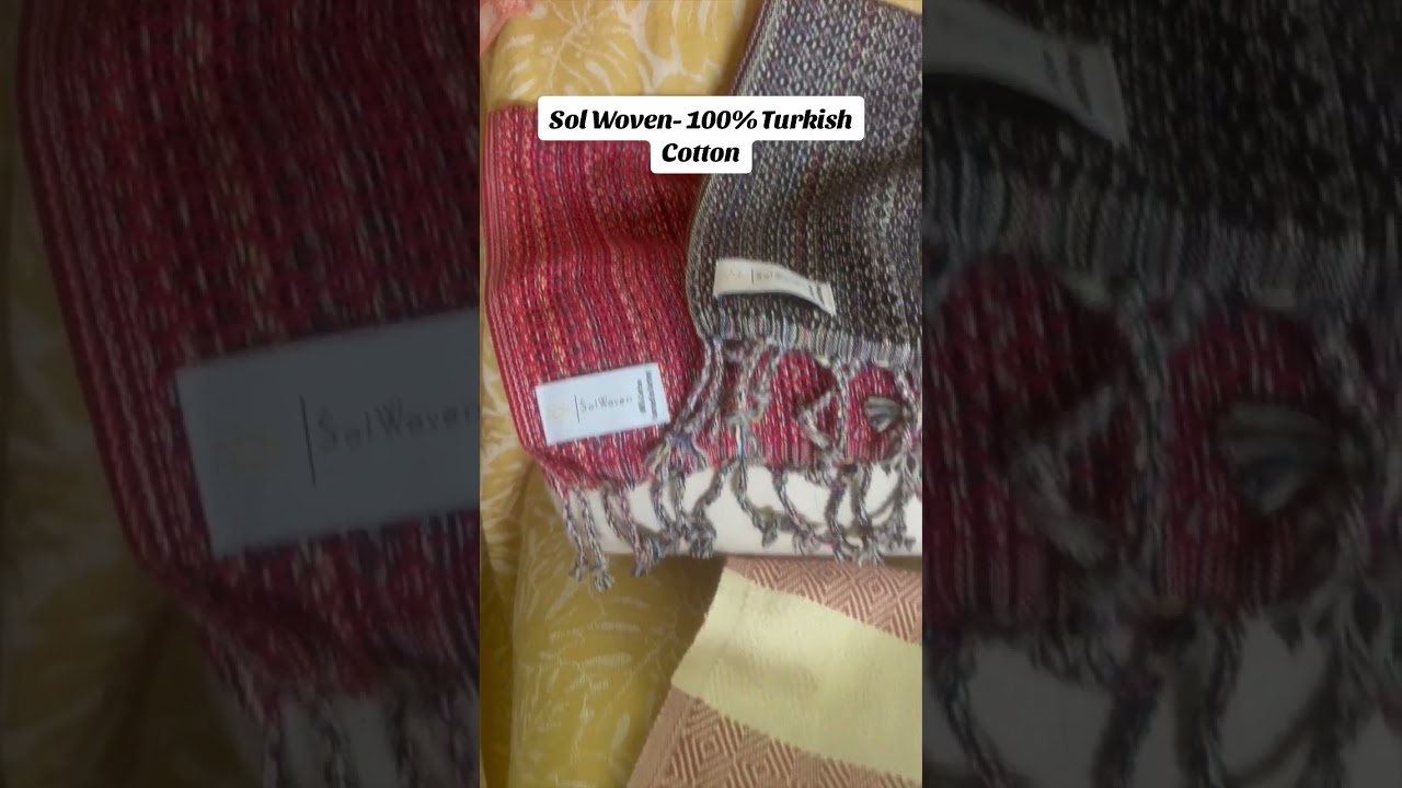 Sol Woven 100% Turkish Towels! Must have! 🫶☀️🌊