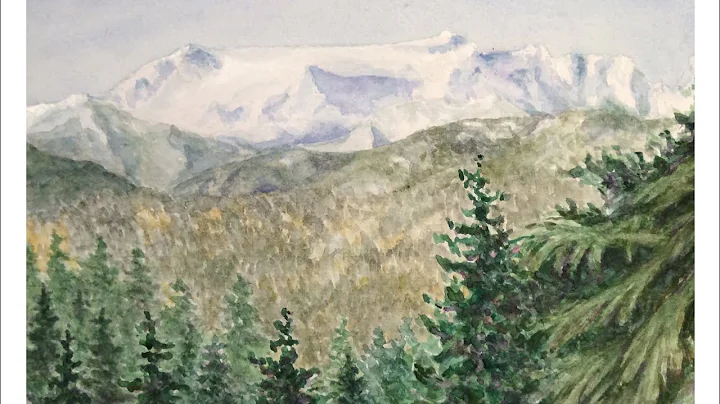 Comox Glacier Time lapse Watercolour by Rita Loehr