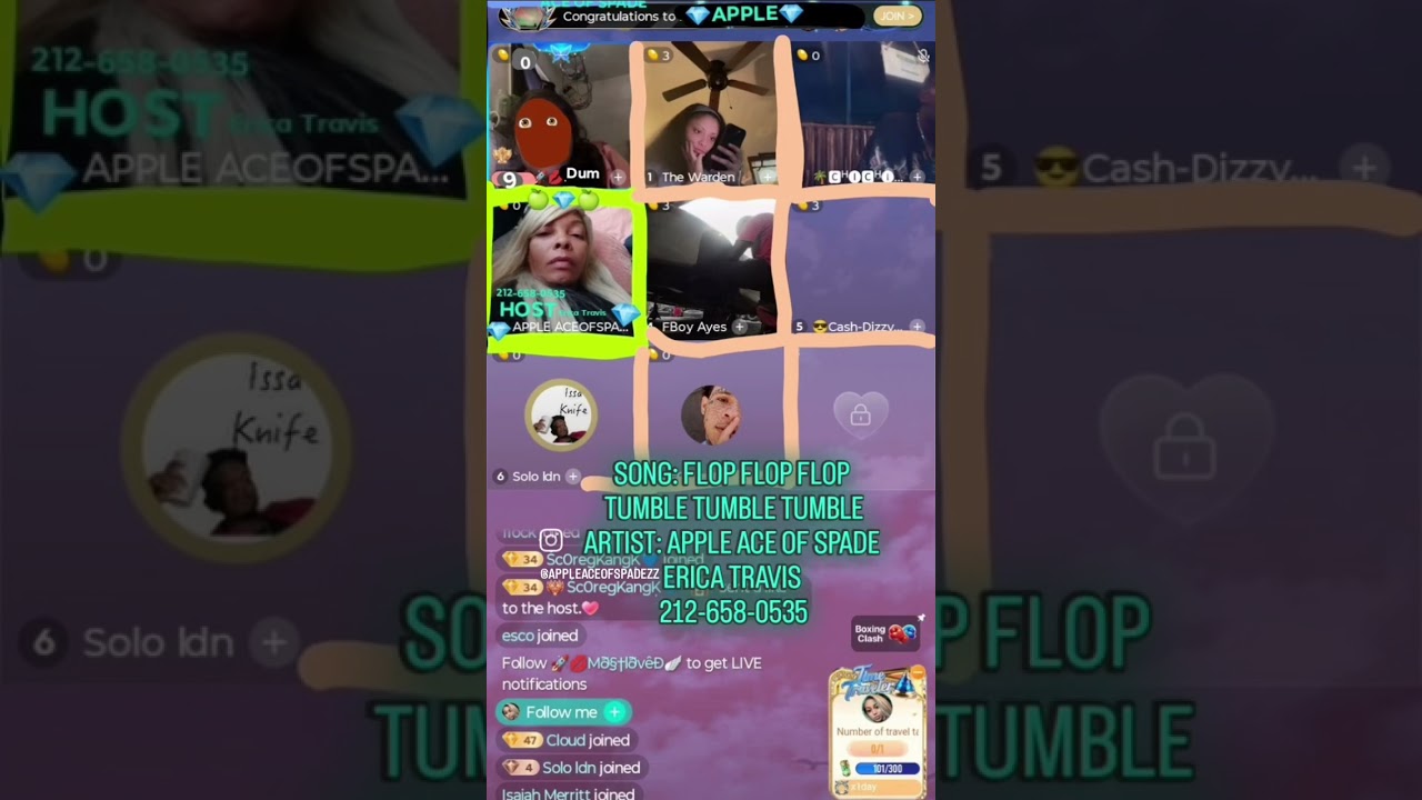 January 5, 2026 FLOP FLOP FLOP  TUMBLE TUMBLE TUMBLE , ARTIST:APPLE 🍏