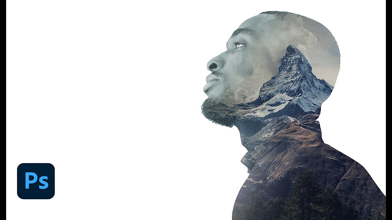 Double Exposure Effect Photoshop Tutorial beginner Level - YouTube