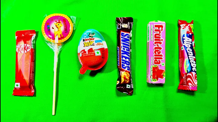 ASMR Most Popular Candys / some lots of colorful rainbow lollipop candy / unpacking chocolate eat