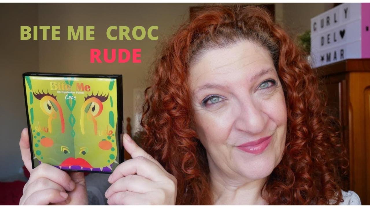 Probando nueva paleta de ojos Bite Me de RUDE