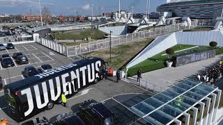 Juventus vs Frosinone Teams Arrival 25 2 2024