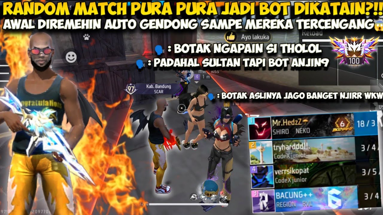 RANDOM GLOBAL PURA2 JADI BOT DIKATAIN AUTO KASIH PAHAM SAMPE TERCENGANG MEREKA 😱