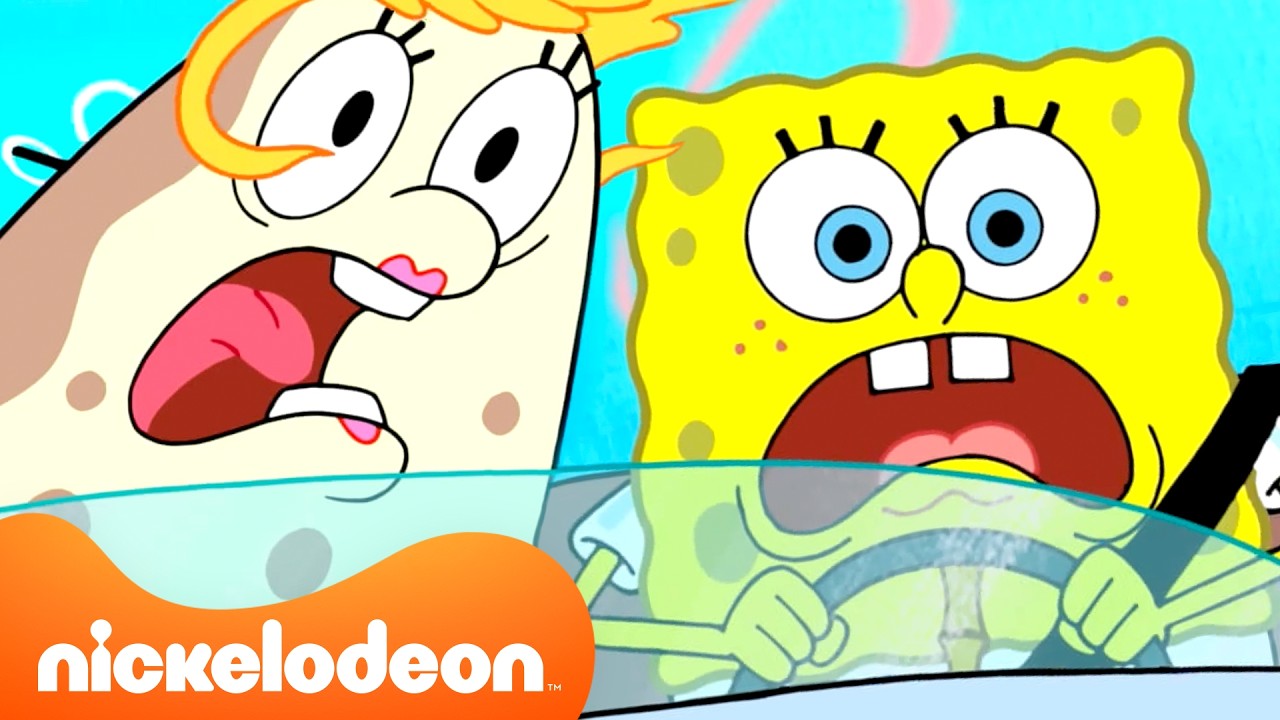 Spongebob Rode Way SpongeBob’s Fastest Driving Moments EVER! 🚗💨 | Spongebob SquarePants ...