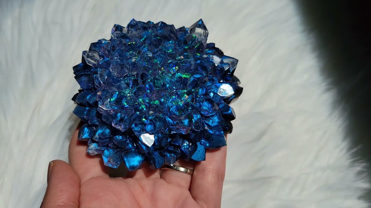 Making a resin crystal without bubbles Using liquid diamonds casting