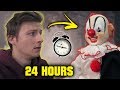 24 HOUR OVERNIGHT CHALLENGE WITH POSSESSED CLOWN DOLL!!! (MR CLOWN FROM THE DARK WEB)