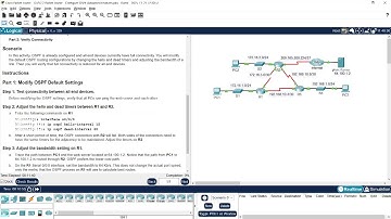 9.2.2 Packet Tracer - Configure OSPF Advanced Features