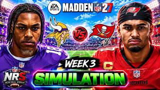 VIKINGS vs BUCCANEERS - NFL WEEK 3 - MADDEN 27 SIMULATION
