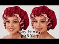 DIY: ELASTIC SATIN BONNET FOR GIRLS/ easy & very comfortable #satinbonnet  #bonnet