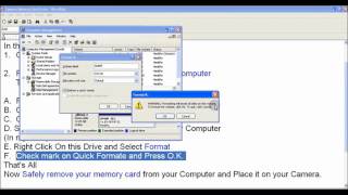 How to Fix Digital Camera Memory Card Error