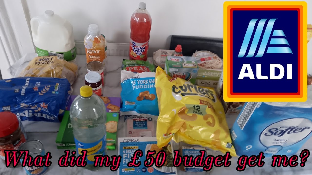 Aldi shopping haul with a budget of £50. Did I go over or under?